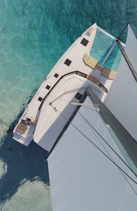 Location de catamaran à voiles dans le Golfe de St Tropez